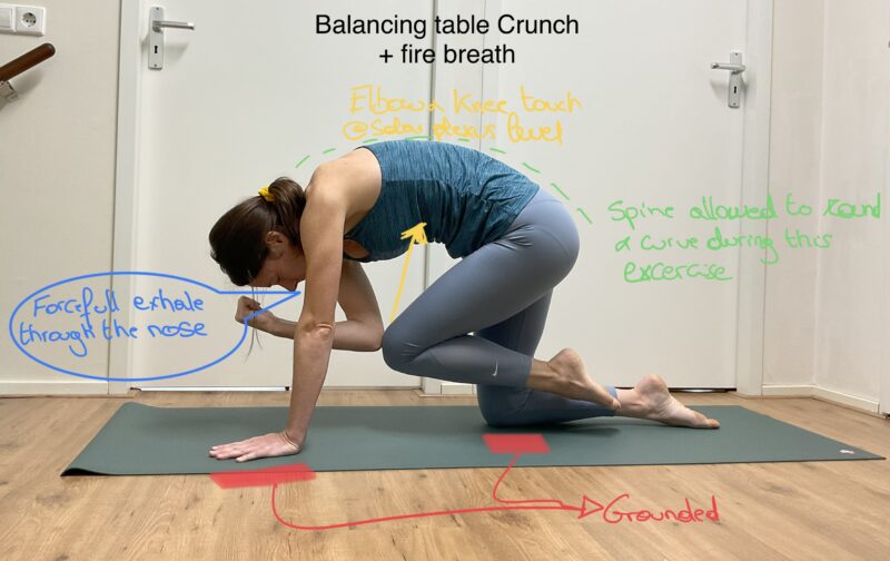 Balancing table crunched